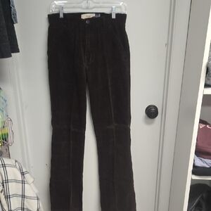 GAP Women's Dark Brown Corduroy FLARE Pants
